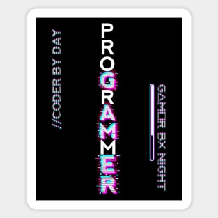 Programmer and gamer Sticker